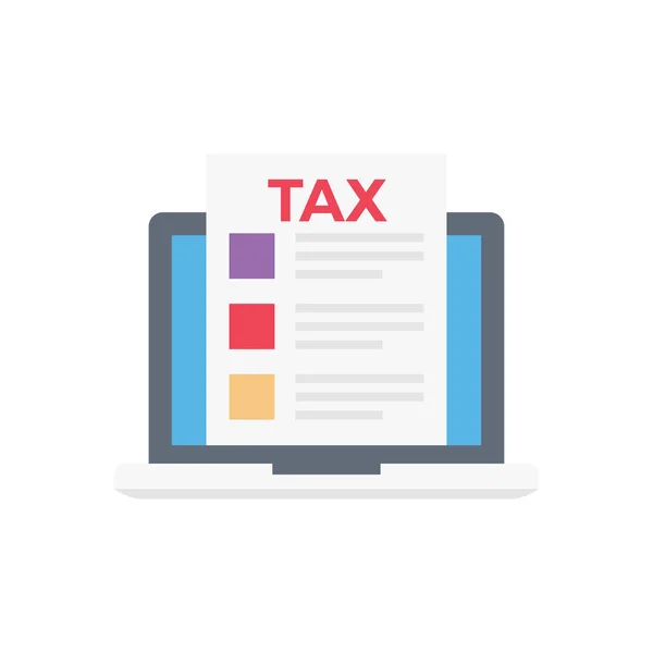 Tax Form Vector Illustration Transparent Background Premium Quality Symbols Vector — Stock Vector