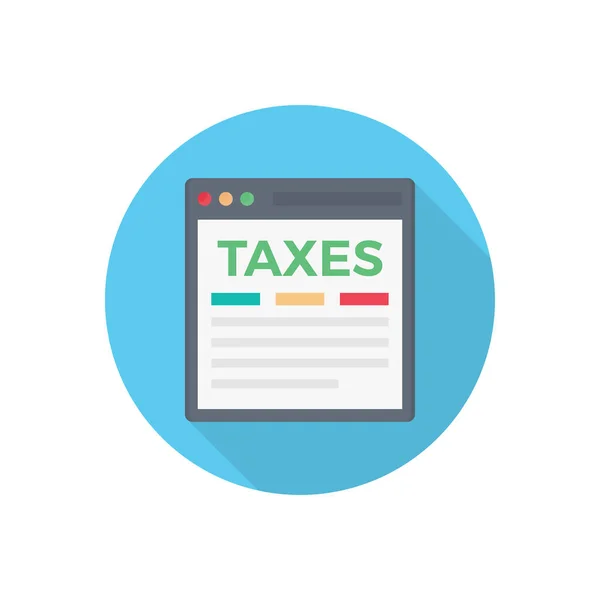 Página Web Ilustración Vectorial Impuestos Sobre Fondo Transparente Premium Calidad — Archivo Imágenes Vectoriales