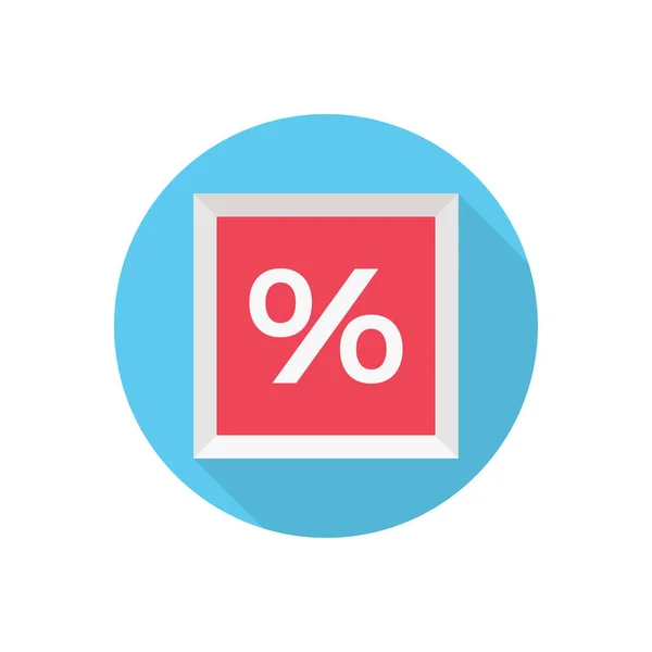 Illustrazione Vettoriale Percentuale Uno Sfondo Trasparente Simboli Qualità Premium Icona — Vettoriale Stock