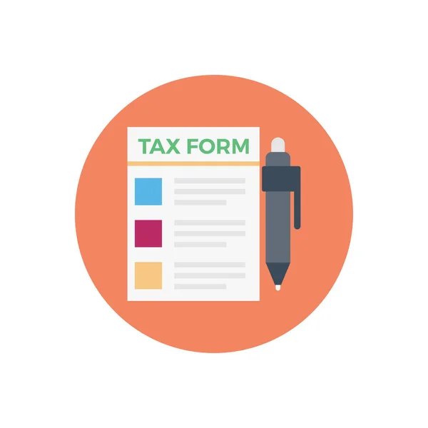 Form Tax Vector Illustration Transparent Background Premium Quality Symbols Vector — Stock Vector