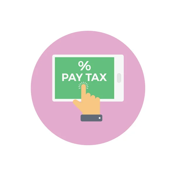 Tax Pay Vector Illustration Auf Einem Transparenten Hintergrund Premium Qualität — Stockvektor