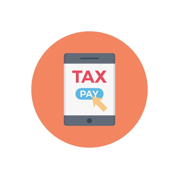 Online Tax Vector Illustratie Een Transparante Achtergrond Premium Kwaliteit Symbols — Stockvector