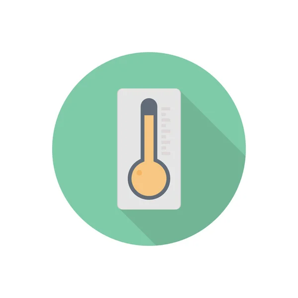 Ilustração Vetor Temperatura Fundo Transparente Ícone Plano Linha Syms Vector — Vetor de Stock