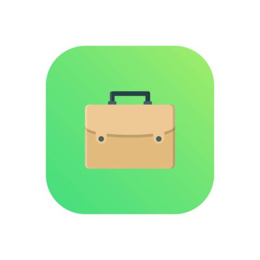 Şeffaf bir arkaplan üzerinde portföy vektör çizimi. Konsept ve grafik tasarım için vektör çizgisi düz simgesi.