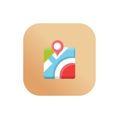 Şeffaf bir arkaplan üzerinde harita vektör çizimi. Konsept ve grafik tasarımı için birinci sınıf kalite semboller..