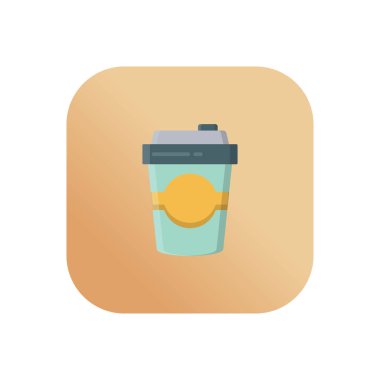 Saydam bir arkaplan üzerinde kahve vektörü çizimi. Premium kalite semboller. Konsept ve grafik tasarım için vektör çizgisi düz simgesi.