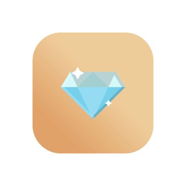 Şeffaf bir arkaplanda elmas vektör çizimi. Konsept ve grafik tasarım için mükemmel kalite semboller..