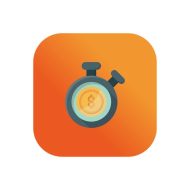 Şeffaf bir arkaplan üzerinde geri sayım vektör çizimi. Konsept ve grafik tasarımı için vektör çizgisi düz simgesi.