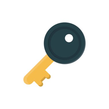 Şeffaf bir arkaplanda anahtar vektör illüstrasyonu. Konsept ve grafik tasarımı için birinci sınıf kalite semboller..