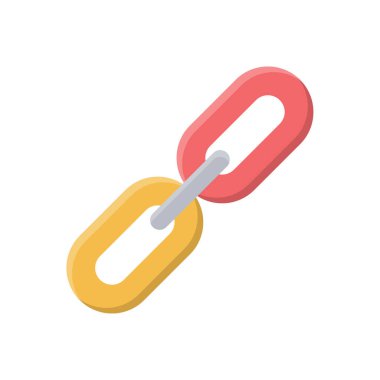 Şeffaf bir arkaplanda url vektör çizimi. Konsept ve grafik tasarım için vektör çizgisi düz simgesi.