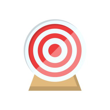 Şeffaf bir arkaplanda hedef vektör çizimi. Konsept ve grafik tasarım için birinci sınıf kalite semboller..