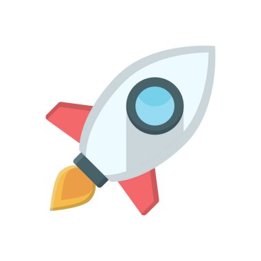 rocket vector illustration on a transparent background.Premium quality symbols.vector line flat icon for concept and graphic design.