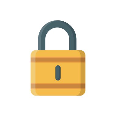 lock vector illustration on a transparent background.Premium quality symbols.vector line flat icon for concept and graphic design.