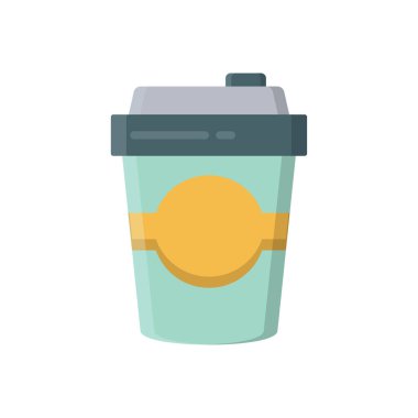 Saydam bir arkaplan üzerinde kahve vektörü çizimi. Premium kalite semboller. Konsept ve grafik tasarım için vektör çizgisi düz simgesi.