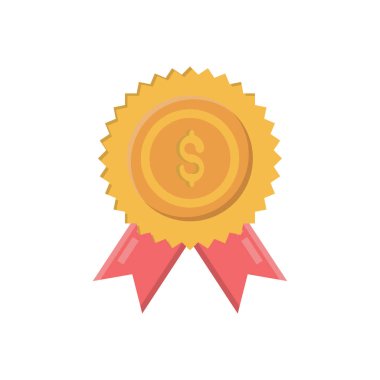 Şeffaf bir arkaplan üzerinde rozet vektör çizimi. Konsept ve grafik tasarım için mükemmel kalite semboller..