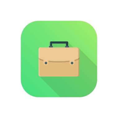 Şeffaf bir arkaplan üzerinde portföy vektör çizimi. Konsept ve grafik tasarım için vektör çizgisi düz simgesi. 