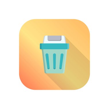 Şeffaf bir arkaplanda vektör illüstrasyonunu sil. Konsept ve grafik tasarım için vektör çizgisi düz simgesi. 