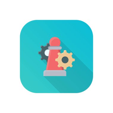 Saydam bir arkaplan üzerinde satranç vektör çizimi çizimi. Konsept ve grafik tasarım için vektör çizgisi düz simgesi.