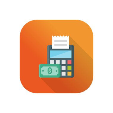 Şeffaf bir arkaplan üzerinde fatura vektör illüstrasyonu. Konsept ve grafik tasarım için vektör çizgisi düz simgesi.