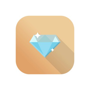 Şeffaf bir arkaplanda elmas vektör çizimi. Konsept ve grafik tasarım için mükemmel kalite semboller..