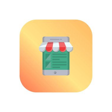 online shop vector illustration on a transparent background.Premium quality symbols.vector line flat icon for concept and graphic design.
