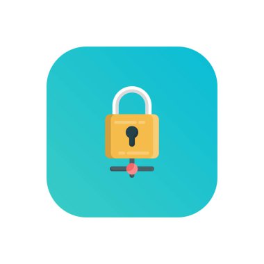 Şeffaf bir arkaplan üzerinde ağ vektör illüstrasyonunu kilitle. Konsept ve grafik tasarım için birinci sınıf kalite semboller..