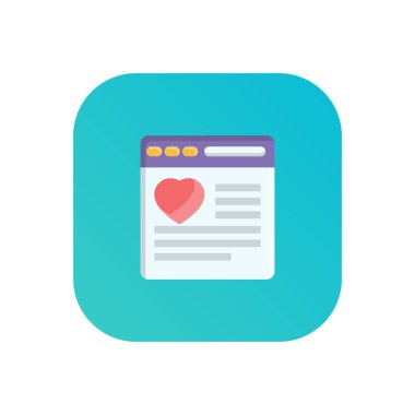 Saydam bir arkaplan üzerinde web sayfası vektör çizimi. Konsept ve grafik tasarım için birinci sınıf kalite semboller..