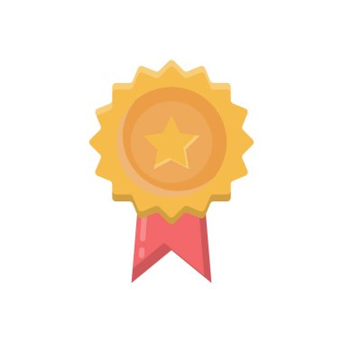 Şeffaf bir arkaplan üzerinde rozet vektör çizimi. Konsept ve grafik tasarım için mükemmel kalite semboller..