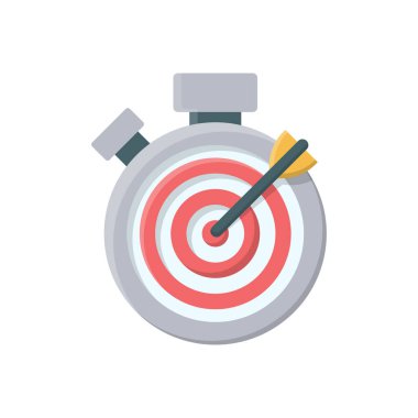 Şeffaf bir arkaplanda hedef vektör çizimi. Konsept ve grafik tasarım için birinci sınıf kalite semboller..