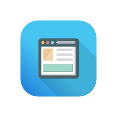 Saydam bir arkaplan üzerinde web sayfası vektör çizimi. Konsept ve grafik tasarım için birinci sınıf kalite semboller..