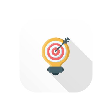 Şeffaf bir arkaplanda hedef vektör çizimi. Konsept ve grafik tasarım için birinci sınıf kalite semboller..