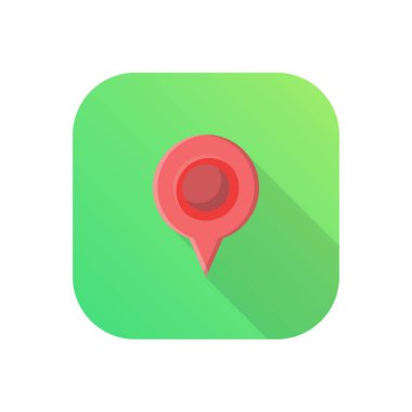 Şeffaf bir arkaplan üzerinde konum vektör çizimi. Konsept ve grafik tasarım için birinci sınıf kalite semboller..