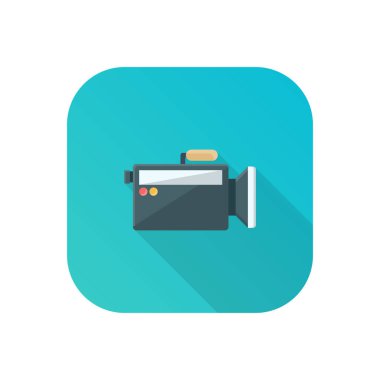 Saydam bir arkaplan üzerinde video kaydedici vektör illüstrasyonu. Konsept ve grafik tasarımı için birinci sınıf kalite semboller..