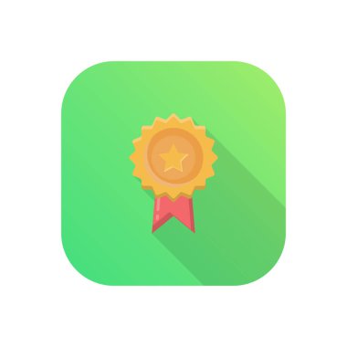 Şeffaf bir arkaplan üzerinde rozet vektör çizimi. Konsept ve grafik tasarım için mükemmel kalite semboller..