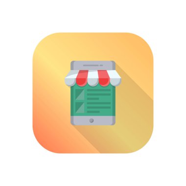 online shop vector illustration on a transparent background.Premium quality symbols.vector line flat icon for concept and graphic design.