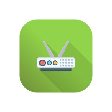 Şeffaf bir arkaplan üzerinde router vektör çizimi. Konsept ve grafik tasarım için mükemmel kalite semboller..