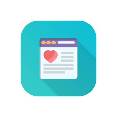 Saydam bir arkaplan üzerinde web sayfası vektör çizimi. Konsept ve grafik tasarım için birinci sınıf kalite semboller..