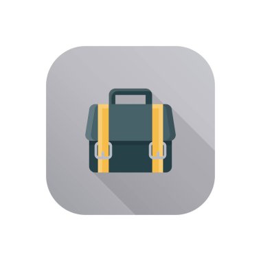 Şeffaf bir arkaplan üzerinde portföy vektör çizimi. Konsept ve grafik tasarım için vektör çizgisi düz simgesi.