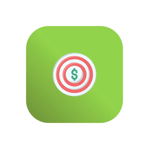 Dollar Target Vector Illustration Transparent Background Premium Quality Symbols Vector — 스톡 벡터