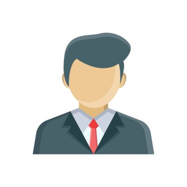 Şeffaf bir arkaplan üzerinde yönetici vektör illüstrasyonu. Konsept ve grafik tasarım için birinci sınıf kalite semboller..