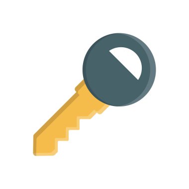 Şeffaf bir arkaplanda anahtar vektör illüstrasyonu. Konsept ve grafik tasarımı için birinci sınıf kalite semboller..