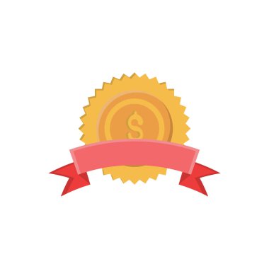 Saydam bir arkaplan üzerinde dolar işareti vektör illüstrasyonu. Konsept ve grafik tasarımı için vektör çizgisi düz simgesi.