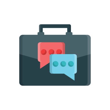 Şeffaf bir arkaplan üzerinde çanta vektör çizimi. Konsept ve grafik tasarım için vektör çizgisi düz simgesi..