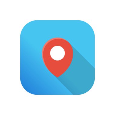 Şeffaf bir arkaplan üzerinde konum vektör çizimi. Konsept ve grafik tasarım için birinci sınıf kalite semboller..