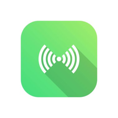 Şeffaf bir arkaplanda wifi vektör çizimi. Konsept ve grafik tasarım için vektör çizgisi düz simgesi. 