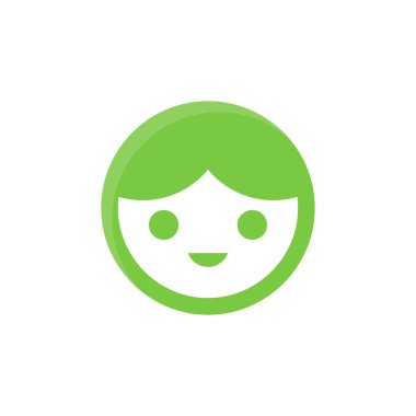 Saydam bir arkaplan üzerinde avatar vektör çizimi. Konsept ve grafik tasarım için vektör çizgisi düz simgesi. 