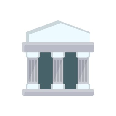 Saydam bir arkaplan üzerinde banka vektör çizimi. Konsept ve grafik tasarım için mükemmel kalite semboller. vektör çizgisi düz simgesi.