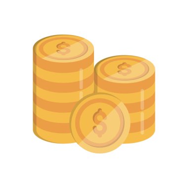 Saydam bir arkaplanda dolar vektör çizimi. Konsept ve grafik tasarım için vektör çizgisi düz simgesi..