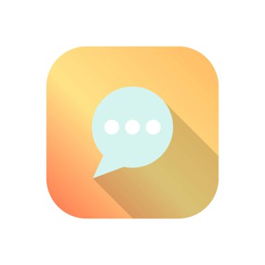 Şeffaf bir arkaplan üzerinde sohbet vektör çizimi. Konsept ve grafik tasarımı için birinci sınıf kalite semboller.. 