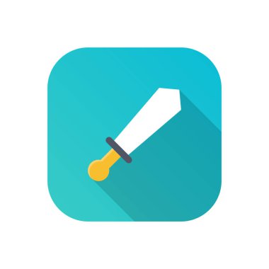 Şeffaf bir arkaplan üzerinde kılıç vektör çizimi. Konsept ve grafik tasarım için birinci sınıf kalite semboller.. 